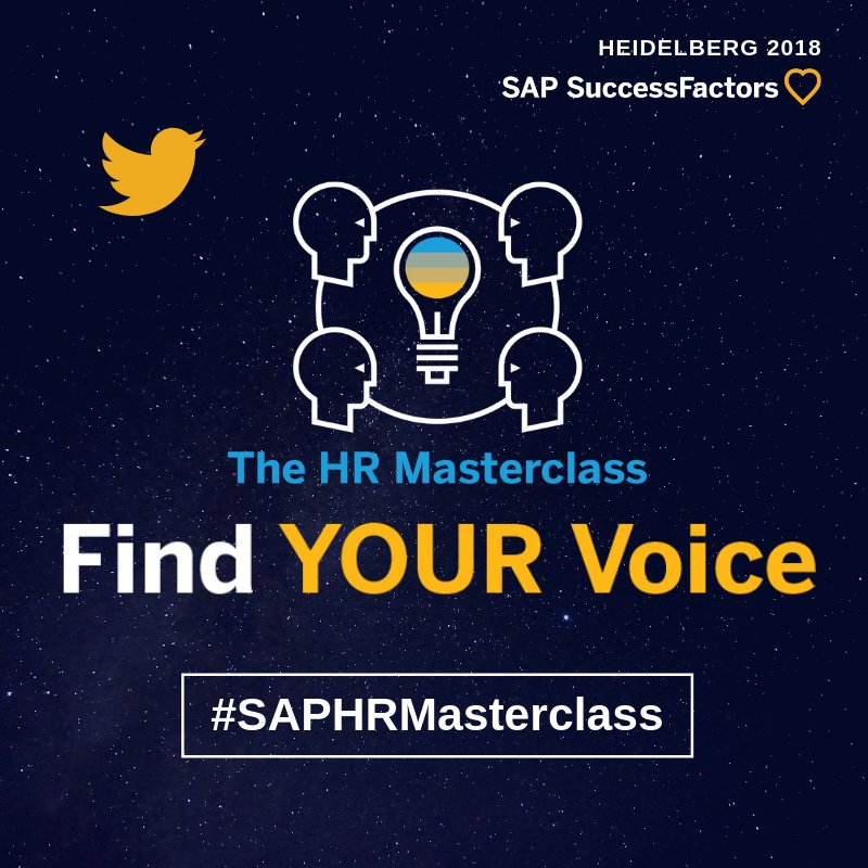 JSpencerCook's tweet photo. #SAPHRMasterclass in Heidelberg is almost here!! #hr #HumanResources #EmployeeEngagement #HCM #HumanRevolution @successfactors #heidelberg @LifeatSAP @lizalexsmith @grainnewafer @gingerdavis7 @JasmineEkvy1 💡 https://t.co/LeZTZFcxoz