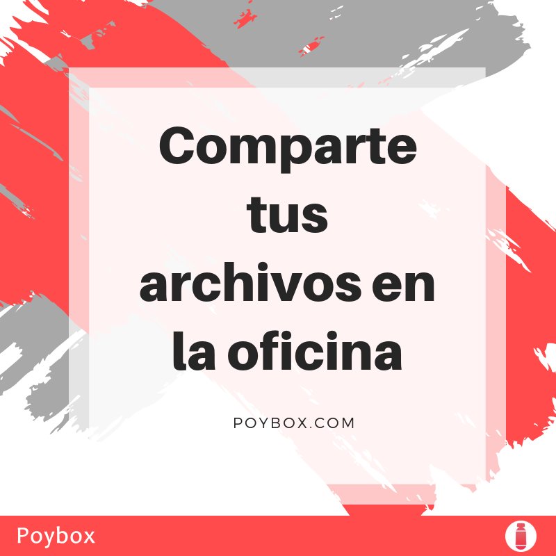 poybox1's tweet photo. ¿Sabias que puedes utilizar Poybox para compartir tus archivos en la oficina? 

Muchas veces no sabemos cómo compartir y almacenar gran cantidad de archivos, ¡así que Poybox es tu solución! Disfruta de 100Gb gratuitos y crea tu carpeta compartida con los compañeros del curro https://t.co/M6ibAWRQs2