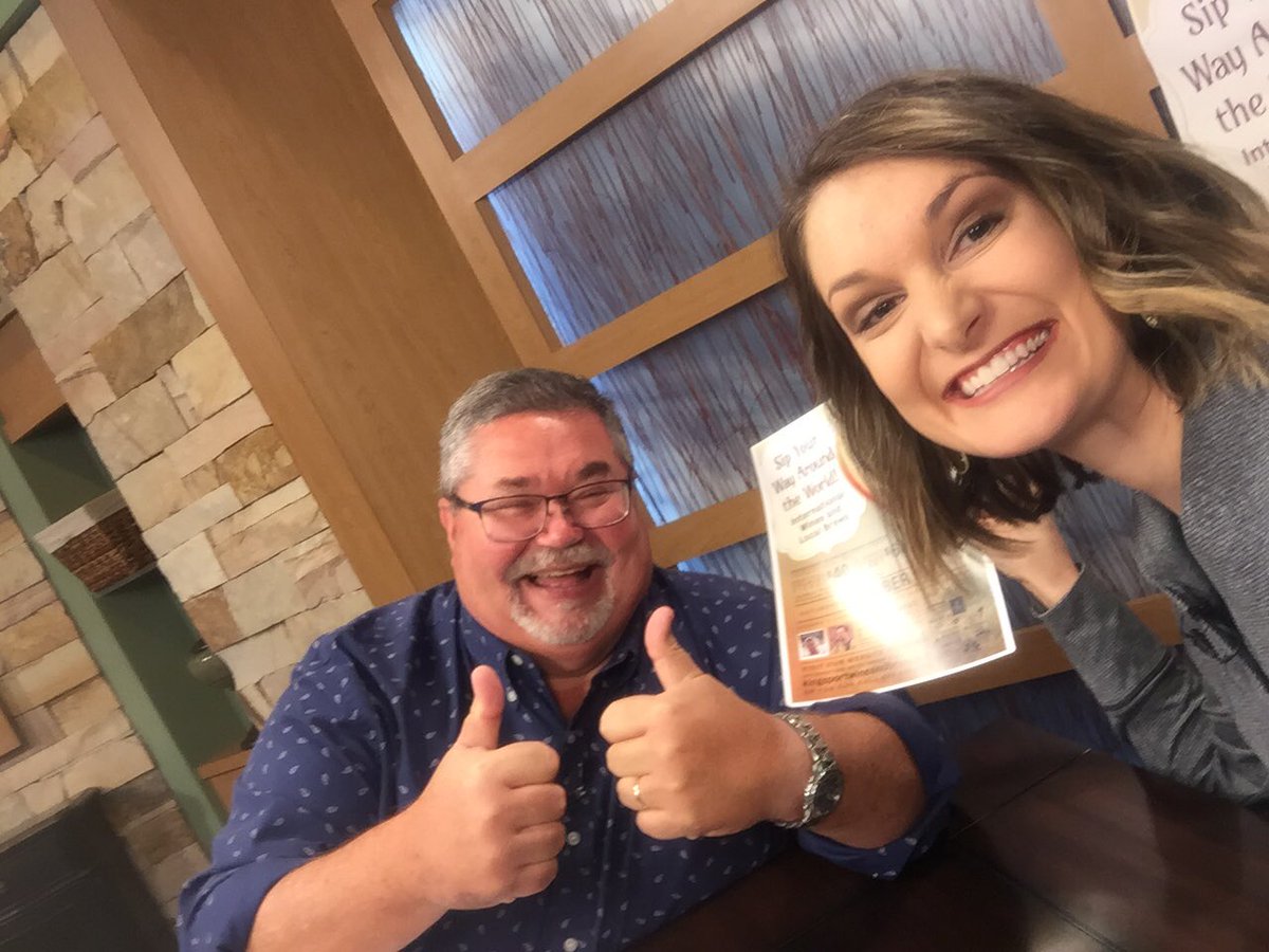 Had fun seeing my <a href="/WJHL11/">WJHL</a> friends today and talking with <a href="/McAttack34/">Christopher McIntosh</a> about the <a href="/DTKPT/">Downtown Kingsport</a> Wine &amp; Brew Fest coming up this Saturday! It’s going to be a fun event &amp; the best part is all the $ raised goes right back in to #DowntownKingsport ! Want tickets? kingsportwineandbrew.com 👍👍