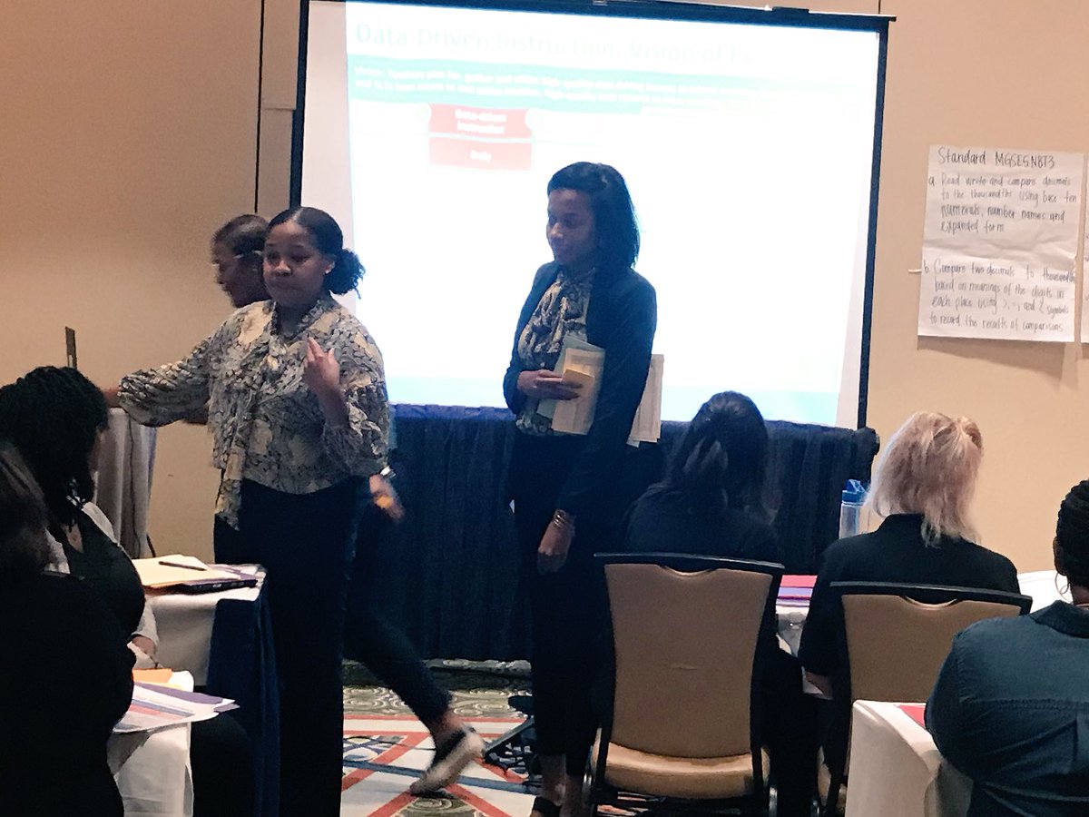 DrEmilyAMassey's tweet photo. Data-driven instruction with this dynamic trio! @PrincipalK_APS @swellsheard @ccespanthers! Great job ladies! #AcademicSystems #Schoolbasedleadershipteams 📈📊 @PrincipalDynami https://t.co/QObVKOe9Vd