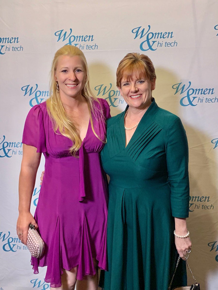 netlogxTeam's tweet photo. Great photo of @netlogx and @PippaMann at last week's @WomenandHiTech's #2018LLA! Both of these women inspire us. Retweet if you agree. https://t.co/kqNuJVz5dw