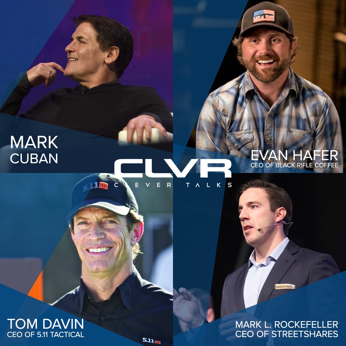 StreetShares (@streetshares) on Twitter photo StreetShares CEO @MarkRockefeller will be an honorary speaker at
<a href="/clevertalks/">Clever Talks</a> this week! Join us for two days of great sessions with the leading minds in Vet-owned small biz, including <a href="/511tactical/">5.11</a>, @blackriflecoffee, <a href="/mcuban/">Mark Cuban</a>, and more. Learn more at hubs.ly/H0f2Q5d0 StreetShares CEO @MarkRockefeller will be an honorary speaker at
<a href="/clevertalks/">Clever Talks</a> this week! Join us for two days of great sessions with the leading minds in Vet-owned small biz, including <a href="/511tactical/">5.11</a>, @blackriflecoffee, <a href="/mcuban/">Mark Cuban</a>, and more. Learn more at hubs.ly/H0f2Q5d0