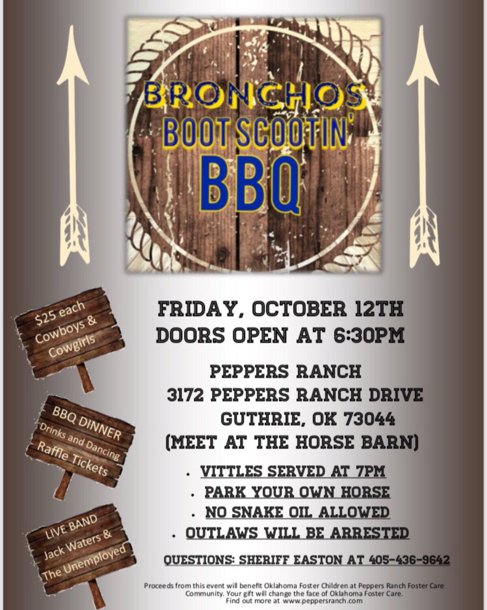 We are excited to be partnering up with these organization to be coming together as a community to support such an amazing cause like Peppers Ranch and the foster home community. Tickets can be purchased at the link in our bio. We look forward to seeing y’all Friday!