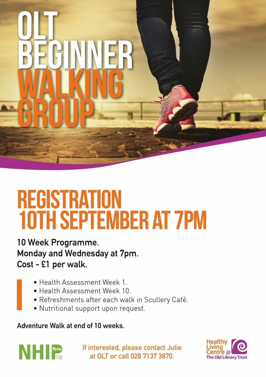 GeorgeMcGowan7's tweet image. Few new programmes well under way @OLTHLC funded by The NHIP. Mens health &amp;amp; beginners walking club. Contact the OLT if you are interested. Still a few places available  #communityfitness #NHIP #exerciseforall