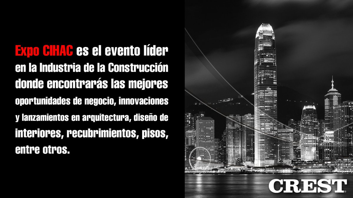 Acompáñanos en el 30 aniversario de <a href="/expocihacmx/">ExpoCihac Info</a> del 16 al 20 de octubre en @CentroCitibnmx. 😍
¡Tendremos varias sorpresas para ti! 😎
#ExpoCIHAC #CRESTContigo