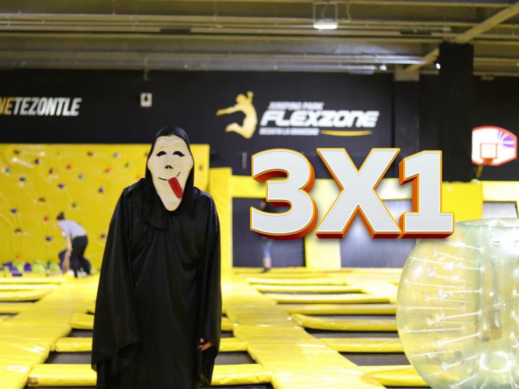 Flexzonejp's tweet photo. Aprovecha nuestras promos de miedo y lánzate al mejor #JumpingPark de México 😈🤘🏼
🔸Lunes 3x1
🔸Martes 2x1
🔸Miércoles precio especial para estudiantes 
⟶ CDMX, Xalapa, Puebla, Reynosa ⟵
2x1 y 3x1 válidos en 90 minutos y tiempo ilimitado. No aplica en días festivos o vacaciones https://t.co/AdN6j2e4gu
