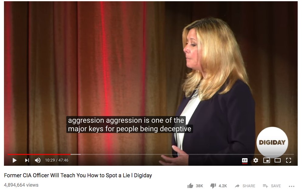 RedBinkie's tweet image. In this video a former CIA officer talking about detecting lies (youtube.com/watch?v=pni_kD… … …) says "aggression is one of the major keys for people being deceptive." I DRINK BEER!@!!!!!!!!! #KavanaughIsGuilty and @realDonaldTrump is a criminal.