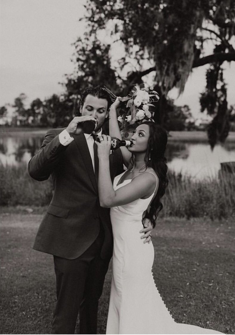 Congratulations, Mr. & Mrs. Black! 🖤  [📷: ray.black62 & parras_black // Instagram]  #SFGiants https://t.co/EK8geJgbUP