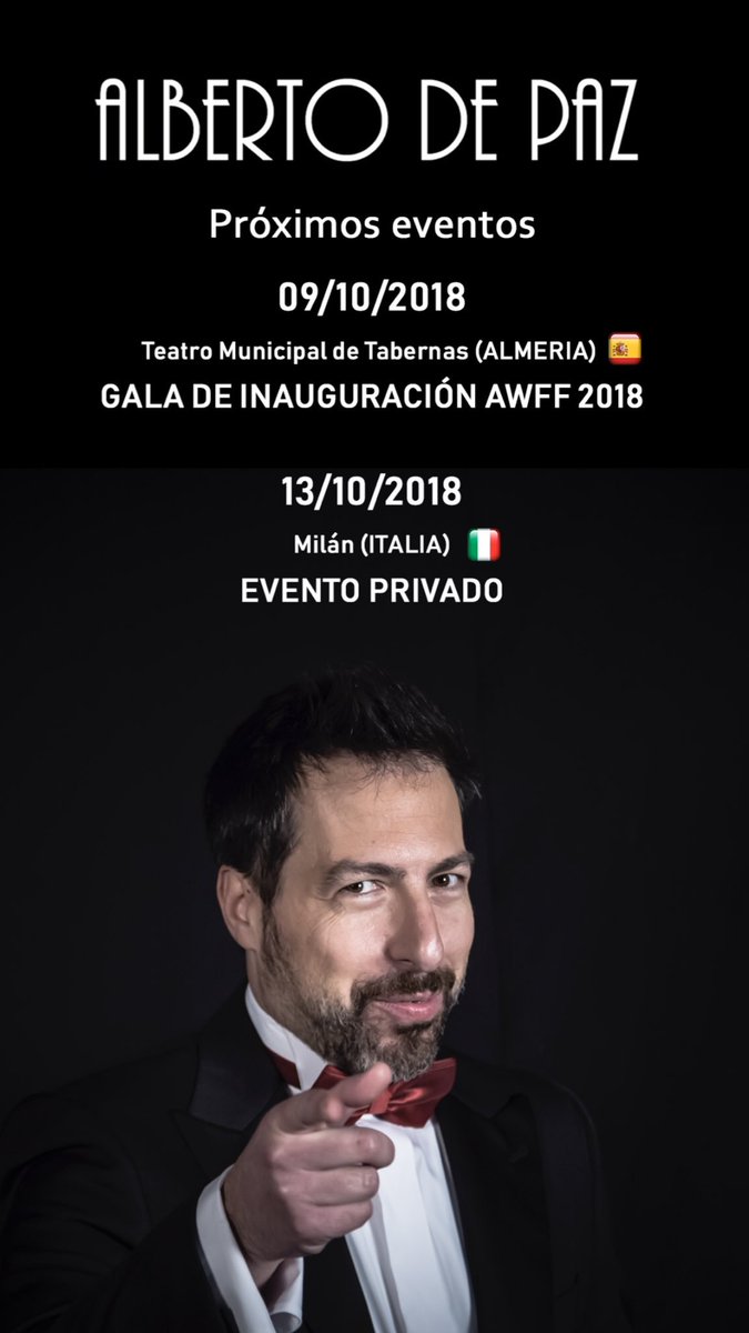 albertodepazmo's tweet photo. 📣 Próximos eventos!! #Almeria #Milan #TGBS #AlbertoDePaz #Piano https://t.co/g0F3LaZWW1