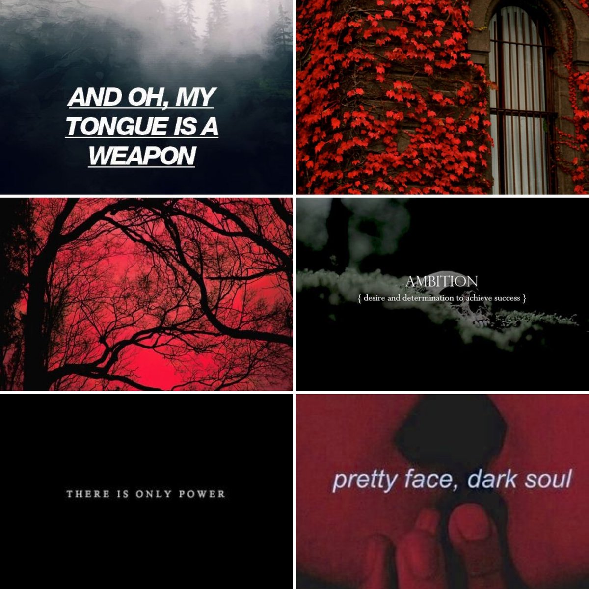 A_J_Torres0's tweet photo. #AmWriting #Fantasy

#Day8 of #OctLitWrit your #Villains best traits. #CharacterAesthetic 1.
~*~
1/3

#Bookstagram #AuthorsJourney #Fall #LadyRed #Writergram https://t.co/CBzQhQaVuV
