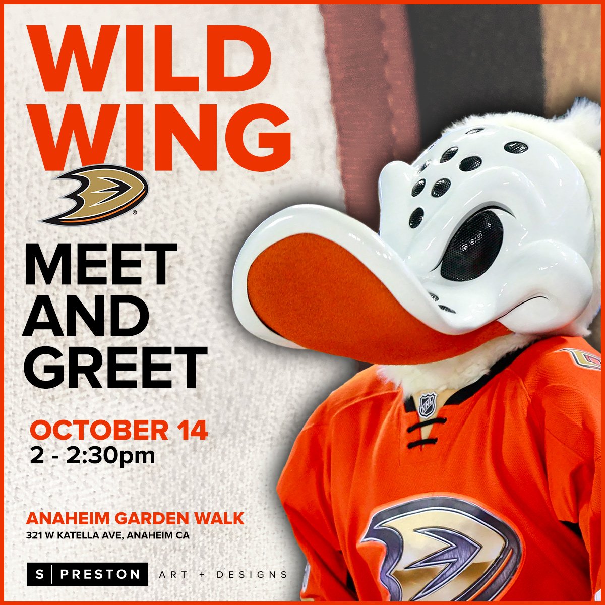 PootPoot's tweet image. Flock to the gallery to meet #WildWing and stay for the #ChefChallenge at the   @TheGardenWalk ! 🦆