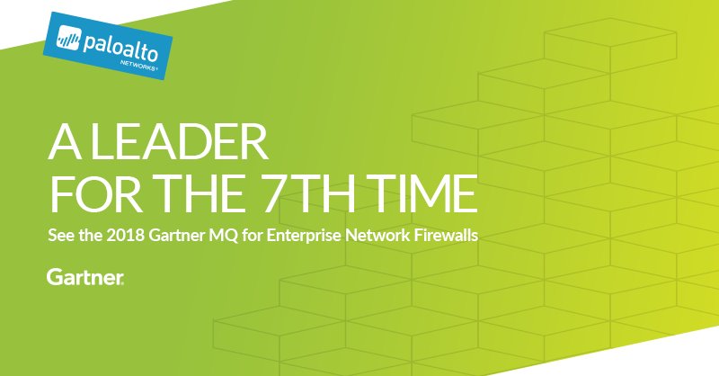 PaloAltoNtwks's tweet photo. Palo Alto Networks now a 7-time Gartner Magic Quadrant Leader for Enterprise Network Firewalls. Get the full report https://t.co/0jDJyOuRBg https://t.co/TLAGeYDawA