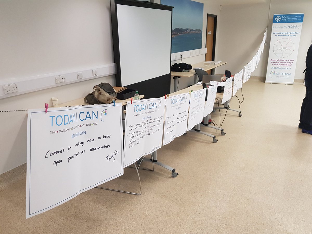 Steve__Forsyth's tweet photo. A really powerful finish to #TODAYiCAN our personal pledge wall, some emotional and brave #pledges #feelingveryproud and #humble thank you to everyone, everyone #THEteam @BCUHB will enable us to achieve the very best for the people we deliver care for @BrianwDolan @LyndamHolt https://t.co/0Uoaf1AU6Z