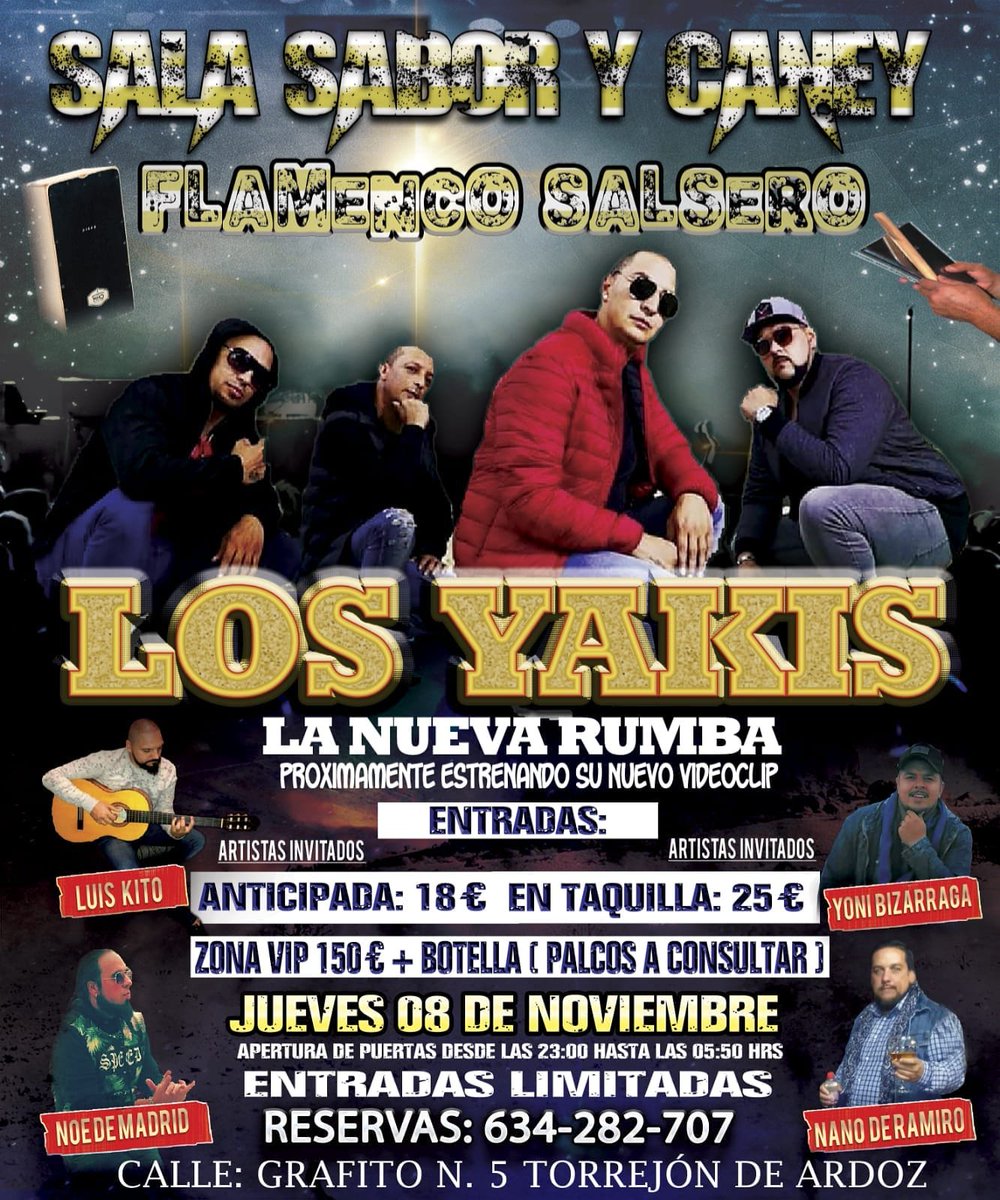 Los yakis em concierto Madrid