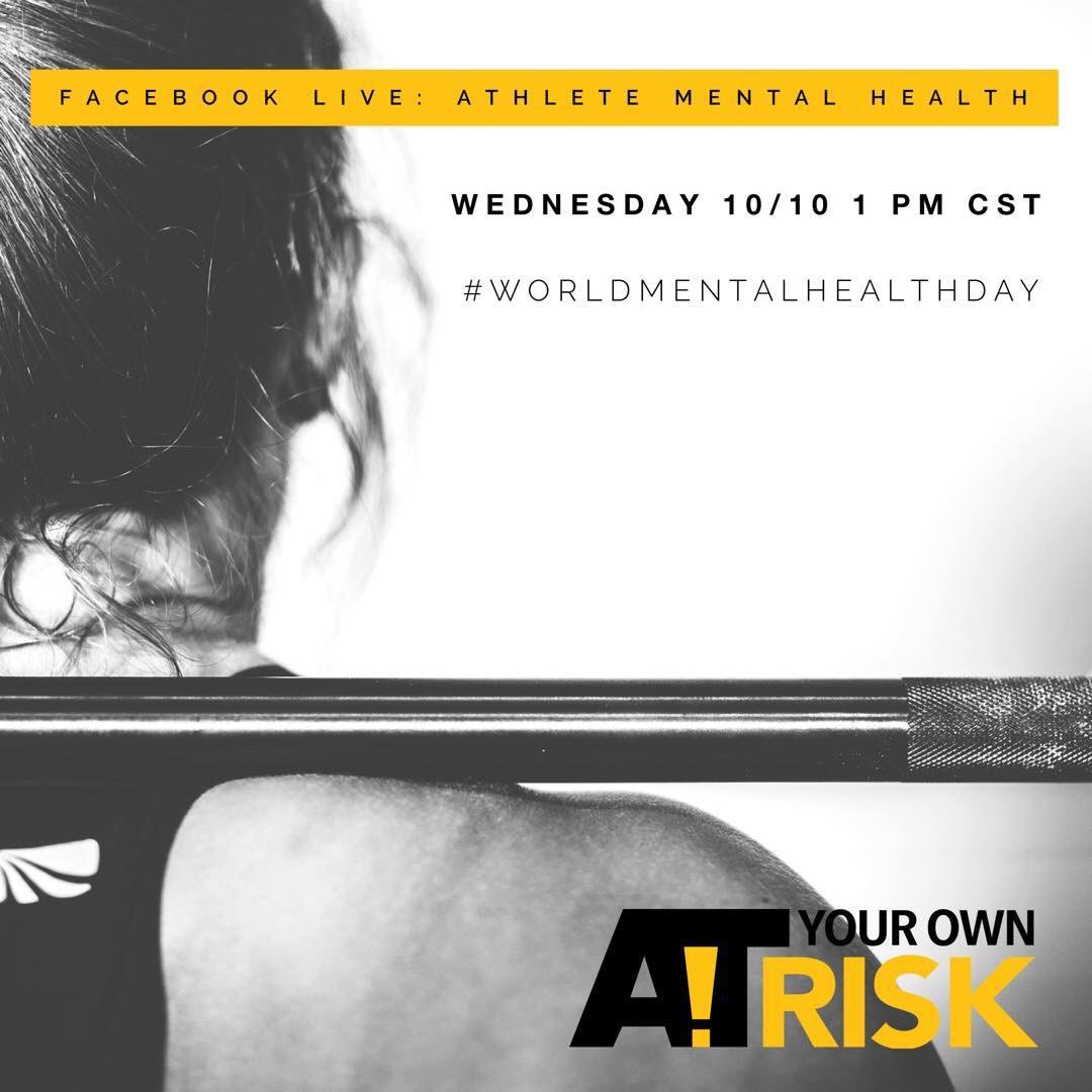 CATA_D8's tweet photo. “Mental Health isn’t apart from, but rather a part of athletic health.” Dr. Brian Hainline NCAA CMO
.
Join us this Wednesday at 1 PM CST for a Facebook Live event to talk about athlete mental health. 🧠💪🏻

.
#mentalhealth #sportsmedicine #athletehealth #worldmentalhealthday https://t.co/rFVGG4UkIp