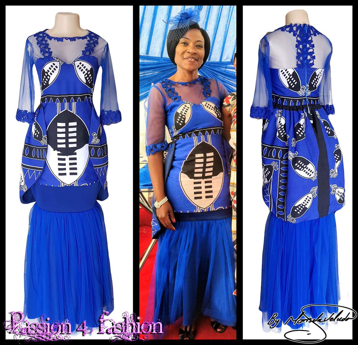 royal blue traditional wedding dresses