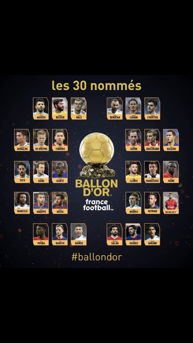 NicolasBenezet's tweet photo. Heureux d’être nommé  dans cette liste des 30 pour le ballon d’or merci à tous #BallondOr2018 https://t.co/BBE1gknYw6