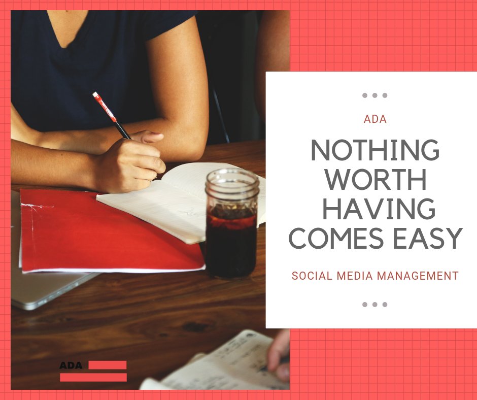 NOTHING WORTH HAVING COMES EASY.😃
bit.ly/2MBDbnH