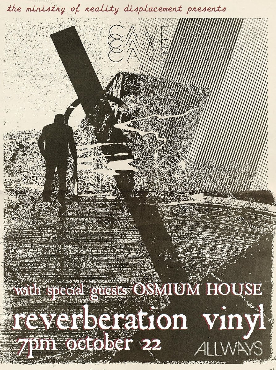 #OsmiumHouse, the next phase in the Gay Neighbors saga, are performing with #Chicago's #CAVE on the Oct. 22nd. See you at <a href="/reverberationbn/">Reverberation Vinyl</a>