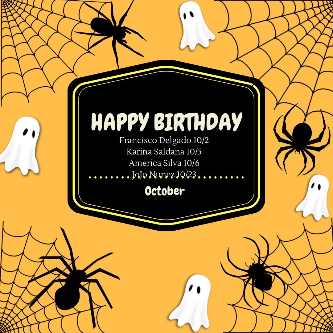 This month we would like to wish all our CAMP October babies a very happy birthday!!!!🎉 🎃 #felizcumpleaños #happybirthday #gocougs #wsucamp