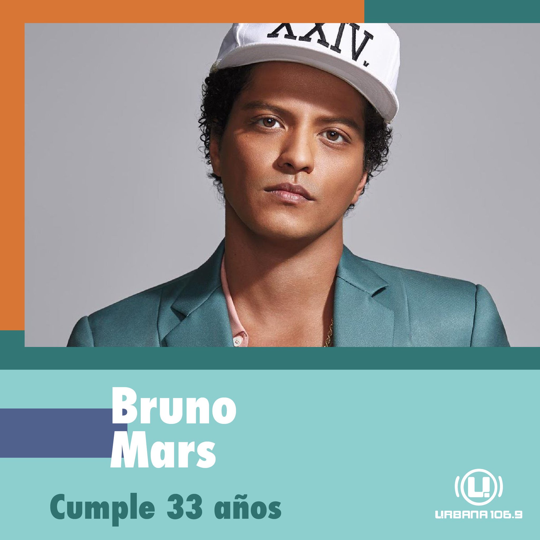 Hoy cumple 33 años uno de nuestros artistas favoritos ¡Happy Birthday, Bruno Mars!   