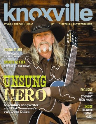 tnwhiskeymusic's tweet photo. "There are songwriters, and then there are poets — artists who magically weave melodies and words into three-and-a-half-minute masterpieces that outshine the paint-by-numbers songs that often clog up the airwaves." Dean Dillon on the cover of Knoxville Magazine in April of 2011. https://t.co/qJrISGP0iB