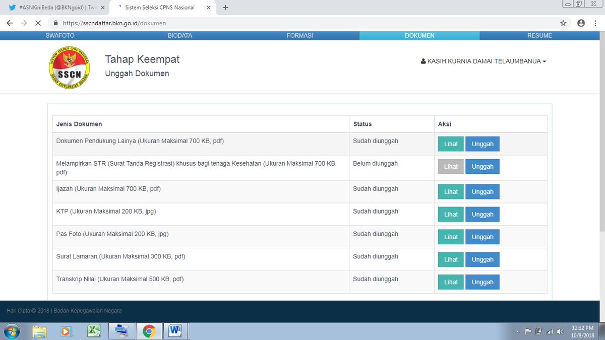 Kasih_KD's tweet photo. @BKNgoid mohon solusi pak admin, saya jurusan Teknik @TI__UNPAM tapi di tahap empat muncul STR padahal sy bukan dari Tenaga Kesehatan Sehingga pas Mengakhiri pendftaran tidak pernah berhasil? https://t.co/Smgk4SnJz9