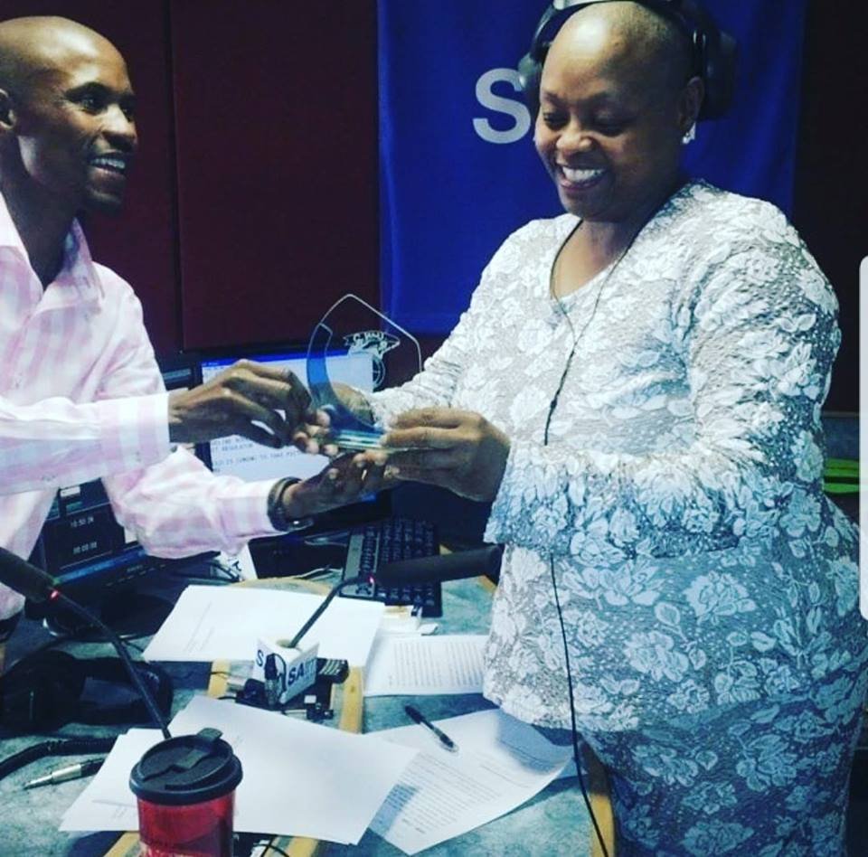 _cosatu's tweet photo. In 2014 we had a privilege to present her with an award on behalf of CWU Gauteng for her outstanding work behind the Mic - as a best Radio presenter on current affairs and Labour matters.
May her soul find eternal peace.
#RIPRowenaBaird says #CWU https://t.co/FTCmuNm2vm