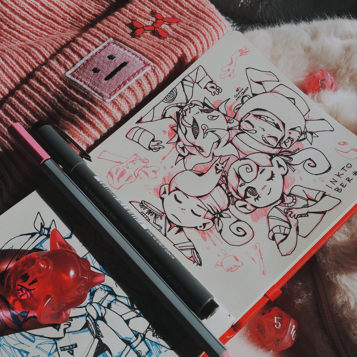 D A Y EIGHTT ! all characters so far #inktober 
