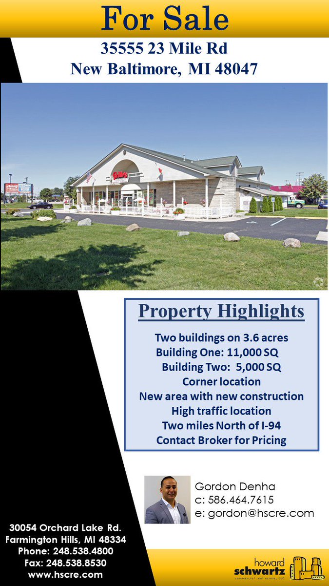 RetailHowie's tweet image. Check out our latest listing!!
hscre.com/estate/35555-2…

#NewBaltimore #MichiganRealEstate #CommercialRealEstate #RealEstate #CRE #HSCRE #propertyforsale #ForSale