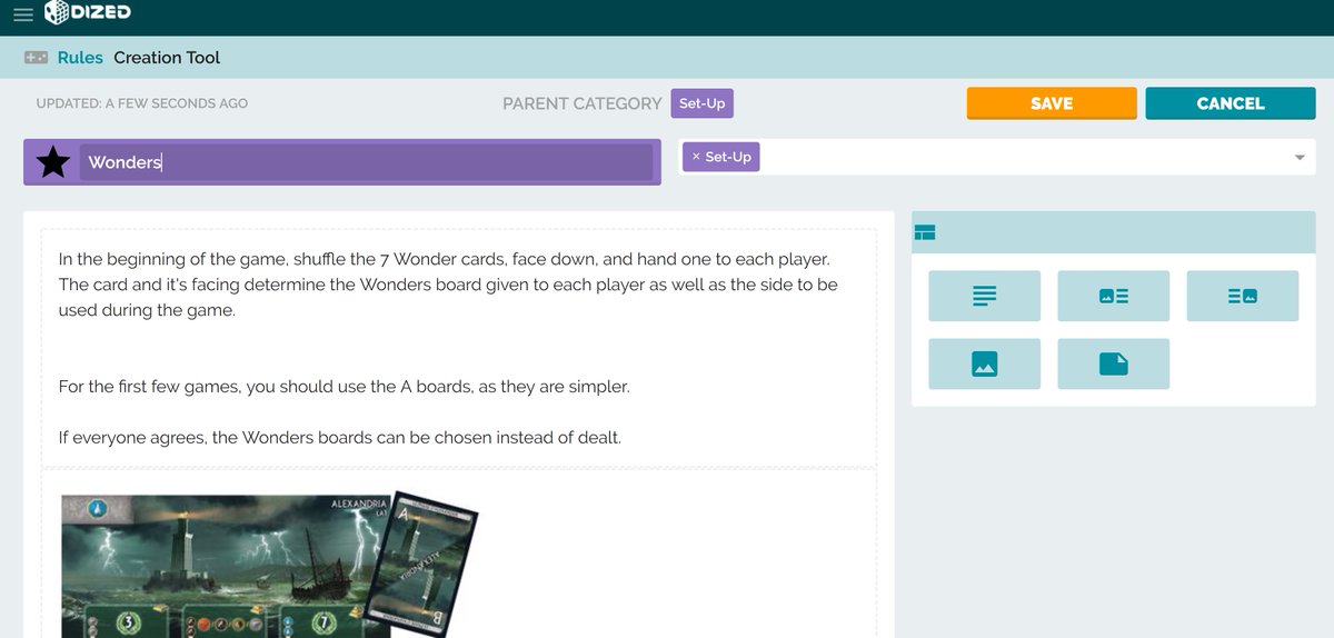 getDized's tweet image. #Dized just hit a huge milestone! The Content Creation Tool for Rules &amp;amp; FAQs is now available, and it&apos;s in the hands of our first group of publishers! It allows quick and easy content creation for the app. Check out some examples in these screenshots!