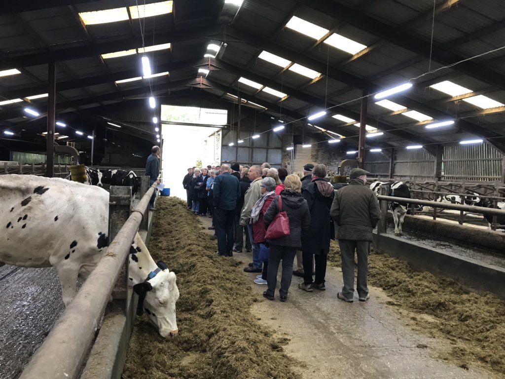 Had 42 people from bay farm tours around the farm today,Great bunch from all over the country, They are staying in this great area for 3 days having a look around #LakeDistrict #boothsmilk #booths #teamdairy #Cows