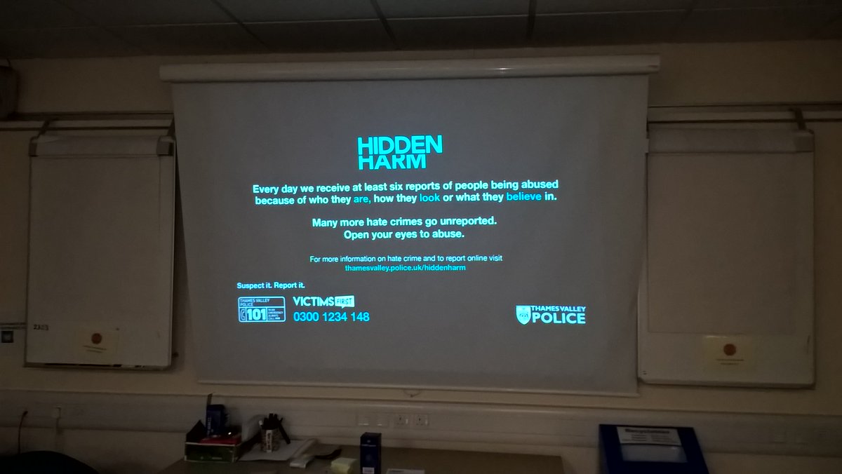 PCSO Paton tonight delivered a Hate Crime presentation to the Aylesbury cadets, don't suffer in silence, see it , report it ! Don't be a victim, #hate crime #hiddenharm #C9855 #Aylesburycadets
