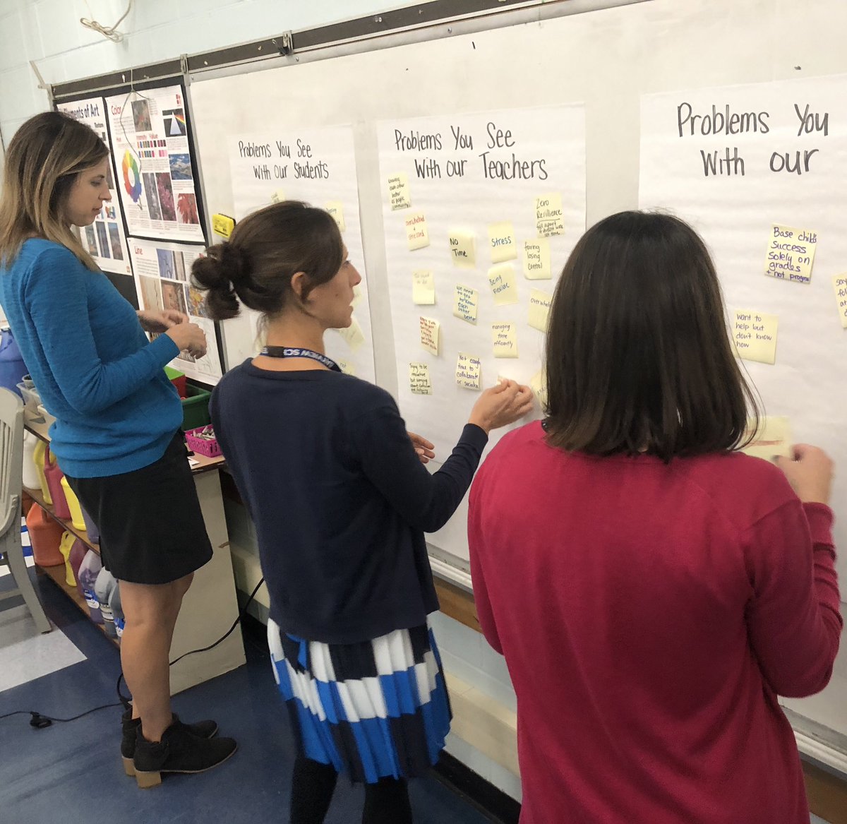 DrSHAnderson's tweet photo. 1st #WeRBayview Innovation Team meeting was a success! Teacher leaders jumped right into the design thinking process to begin identifying problems in our school community #problemfinders #BVinnovates #MTPSinnovates #MTPSpride https://t.co/7X6v0yGLQK