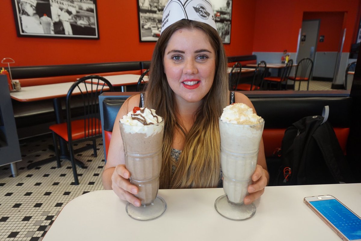 Living my best life 🥛🥛 <a href="/SteaknShake/">Steak 'n Shake</a>