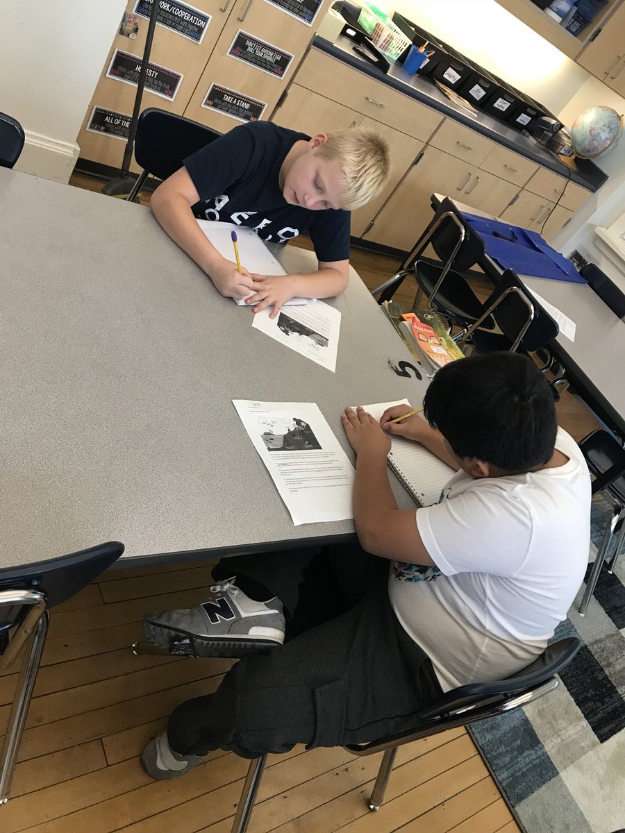 chelseavdm's tweet photo. Students completing team tasks last Friday to teach the class about Earth’s 4 spheres/systems: geosphere, hydrosphere, atmosphere, and biosphere. @HanawaltHawks https://t.co/BRR7HhiFUx