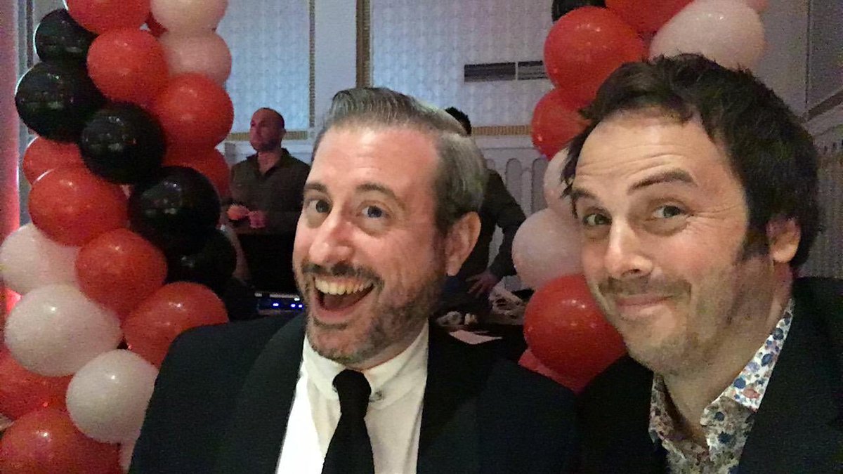 larryandpaul's tweet photo. We haven’t messed up the @LeedsBACIL Awards yet. Though behind Larry’s eyes is a drunken monster. #BACIL #awards #Leeds https://t.co/pqjx28UnBe