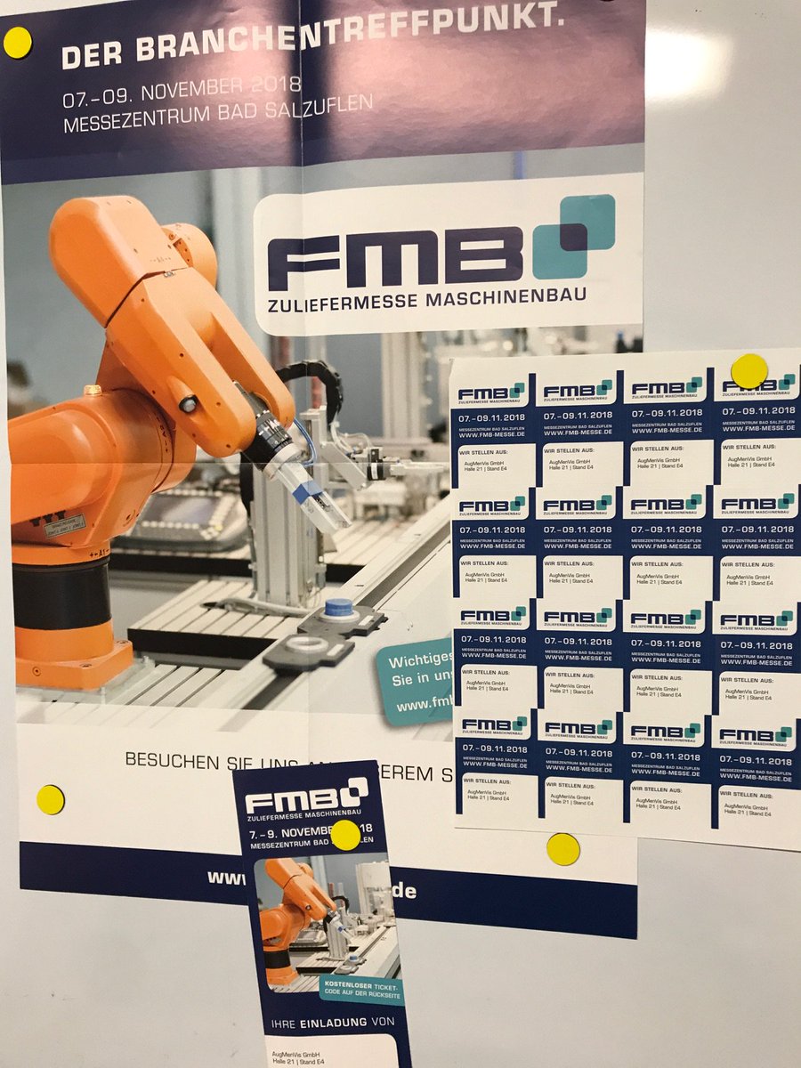 augmenvis's tweet photo. Die Vorbereitungen laufen: #FMB #FMB2018 wir kommen (In diesem Jahr mit etwas Showeffekt)
Besuchen Sie uns in Halle 21 Stand E4 https://t.co/oUwBePQnqX