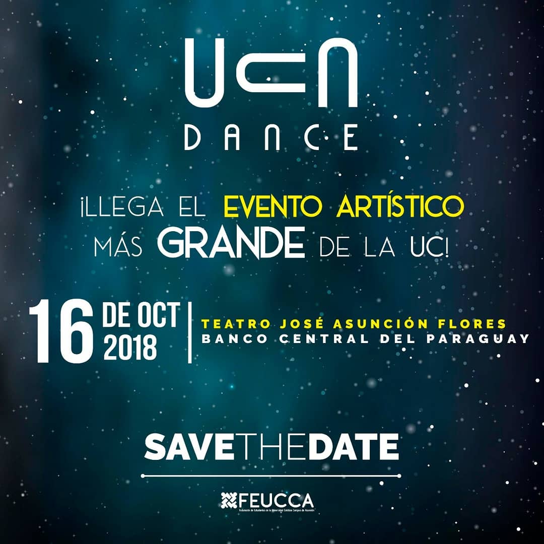 CEFUC's tweet photo. ¡FALTAN POCOS DÍAS! 😱 🏃‍♂ 🥁

#FiloUCA 🔥 se prepara para el UCA DANCE 2018 y necesitamos de tu hinchada 💪🏼 🎉🎉

Adquirí las entradas en la oficina del Centro de Estudiantes.
🗓Martes 16 de Octubre
⏰19:30 h
📍Teatro José Asunción Flores - BCP
✅ Gs. 25.000 https://t.co/G5NiVoJUfU
