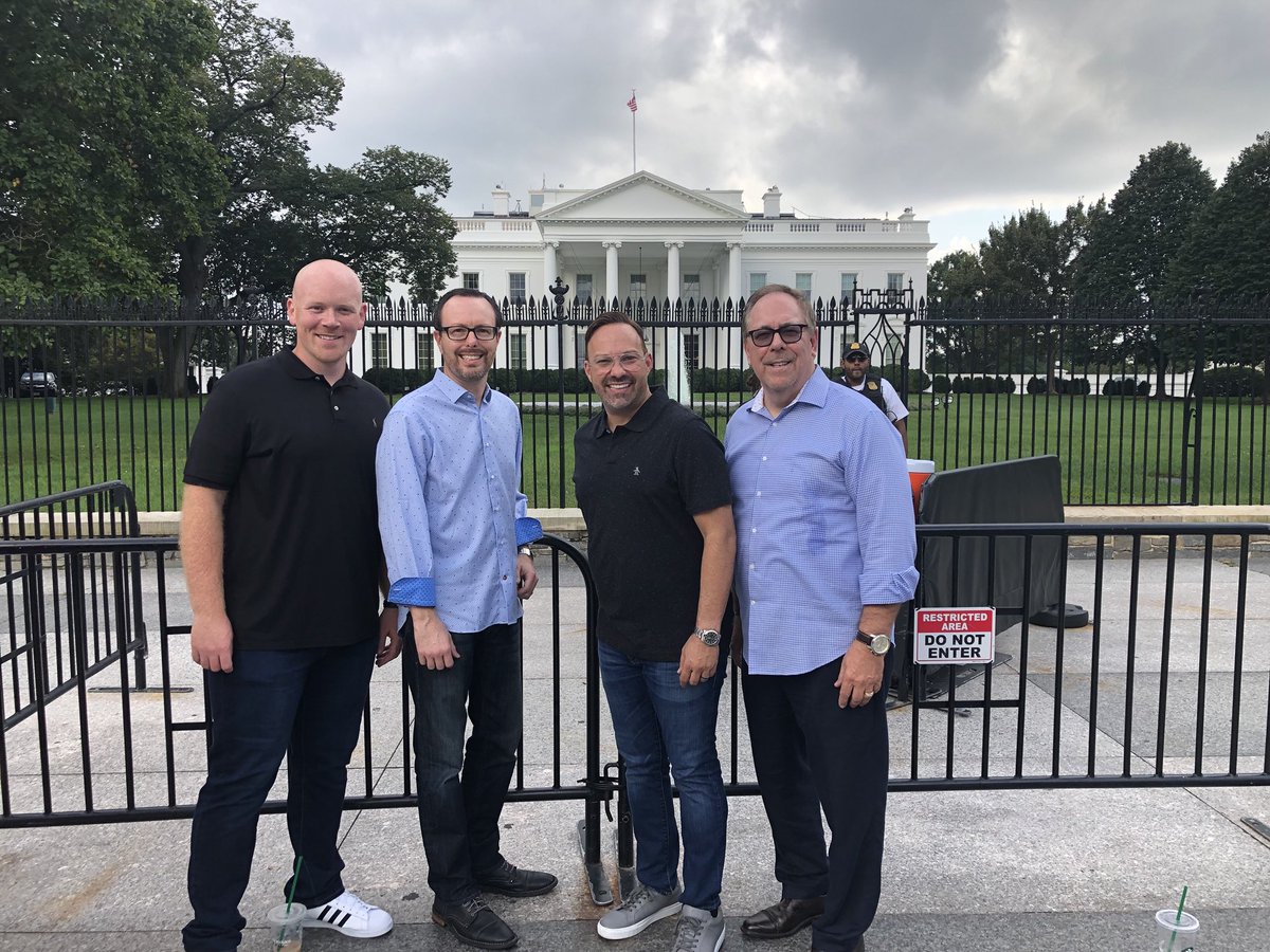 tim_brown's tweet photo. Delighted to stand on the North Lawn of the White House. Traveling with some wonderful individuals to Washington. #whitehouse #washington @flcog1 #prayingforUSA #flcog #flcog1 ##believeFLCOG https://t.co/ey5zi4mT3F