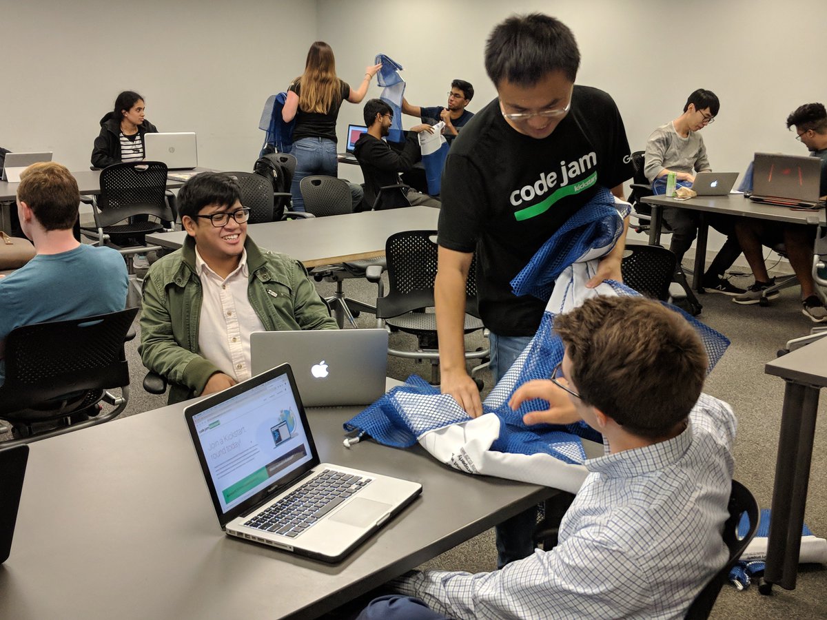 NJITYingWu's tweet photo. Google’s #CodeJamKickstart came to NJIT Monday as 25 students took part in a practice session to learn the skills needed to begin a coding career at Google. https://t.co/UdXoMqX0gk https://t.co/PyCUuEKU2t