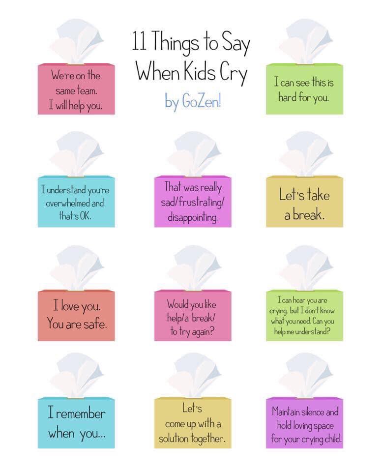 holdinghandssyd's tweet photo. Here are some wonderful thoughtful things to say to kids when they’re crying. My favourite is “I can see this is hard for you”. 😢 #childcontact #supervisedvisit #parenting #holdinghandssyd https://t.co/4auKRj4hwV