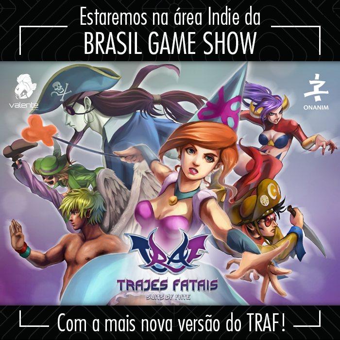TrajesFatais's tweet image. Estaremos na área indie da @BrasilGameShow entre os dias 10 a 14 de Outubro com a mais NOVA VERSÃO do TRAJES FATAIS! Quem estiver por lá, não deixe de nos visitar! #simbora 👊😃