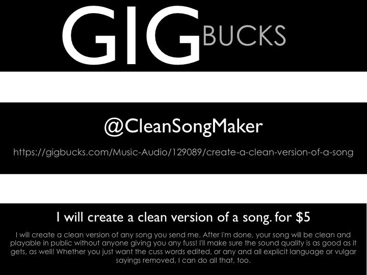 CleanSongMaker's tweet image. #MyService