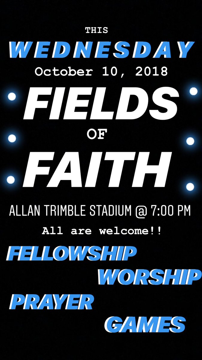 Hey Jenks FCA!! This wednesday is Fields of Faith!! Be there!!! <a href="/JenksSoccer/">Jenks Girls Soccer</a> <a href="/JenksHSBaseball/">Jenks Trojan Baseball</a> <a href="/JenksFootball/">JenksTrojanFootball</a> <a href="/JenksVolleyball/">JenksVolleyball</a> <a href="/jenkslax/">Jenks Boys Lacrosse</a>  <a href="/BasketballJenks/">JenksBasketball</a> <a href="/Jenks__Tennis/">Jenks Tennis</a> <a href="/JenksBoysSoccer/">Jenks Boys Soccer</a> <a href="/JenksTrackGirls/">Jenks Girls Track</a> <a href="/JenksTrack/">Jenks Track & Field</a> <a href="/jenksvarsitypom/">Jenks Varsity Pom</a> <a href="/JENKSCHEER/">Jenks Varsity Cheer</a> <a href="/JenksXC/">Jenks Cross Country</a> <a href="/JenksGolf/">Jenks Golf</a> <a href="/JenksWrestling/">Jenks Wrestling</a>