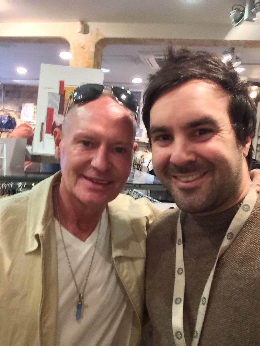 mlbaker1985's tweet photo. @Paul_Gascoigne8 Great to see you in store today @FatFace God bless and keep well my friend https://t.co/T8235v4cTS
