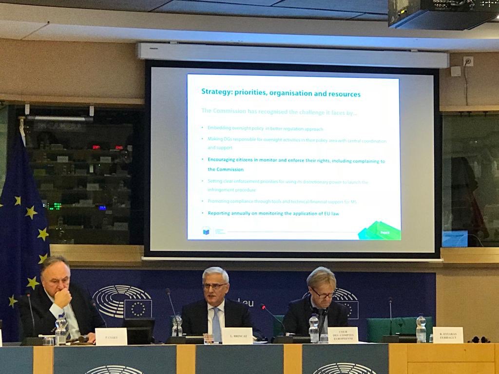 LeoBrincat's tweet photo. I thank the @EP_Petitions Committee for the invitation to present my @EUauditors #LandscapeReview on #PuttingEULawIntoPractice in Brussels as well as for their members’ active participation & focused questions that showed that they truly put the citizens’ interests first. https://t.co/wMurnWiAU7