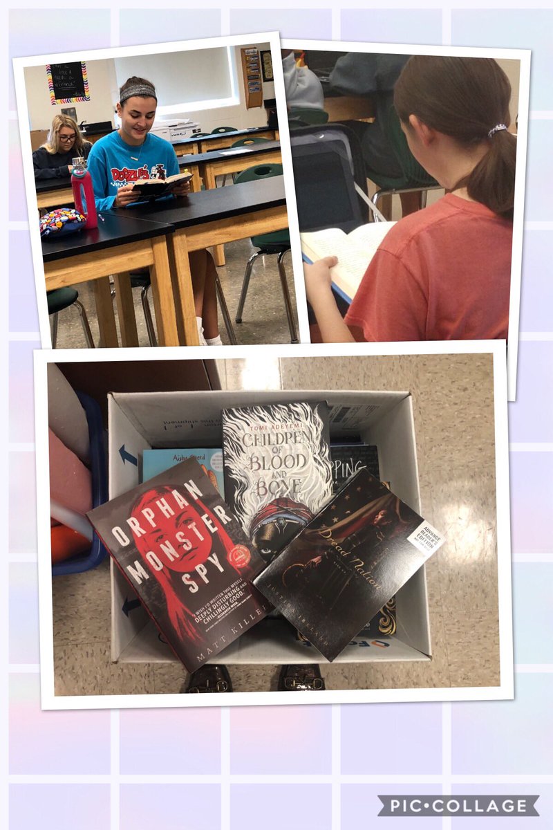 OFHSLibrary's tweet image. Students who get caught reading during Teen Read Week get to elect a brand new book!  SO GET CAUGHT READING!  #TRW18 #orchardfarmhsreads #whatwedo