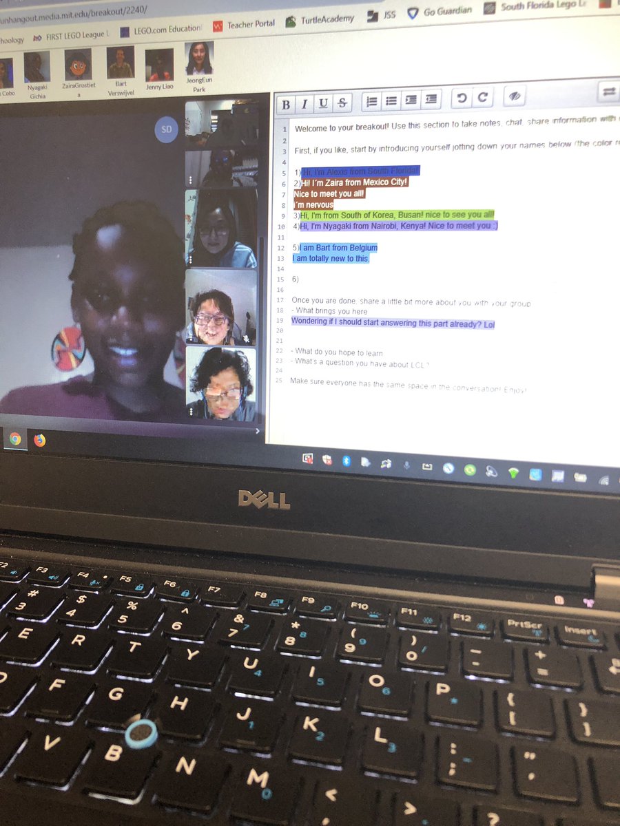 Agatorbites's tweet image. Never been more excited to stay late at school! Joining the #learningcreativelearning live hangout right now! In a small group with 5 other people from all over the world! Coolest #PD I’ve ever experienced! #LCL #peerspassionplayprojects #4ps