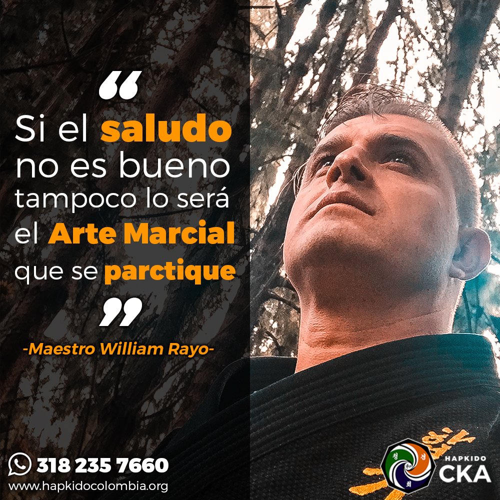 Ckaamerica's tweet photo. Todas las artes marciales coinciden en que la primera comunicación entre sus practicantes se haga a través del saludo: el respeto mutuo es una regla de oro. #ckafamily #cka #ckwf #hapkidockwf https://t.co/gIxc3dUIq4